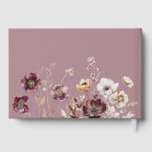 Livre D'or Mariage Fleur sauvage Boho Fall (Verso)