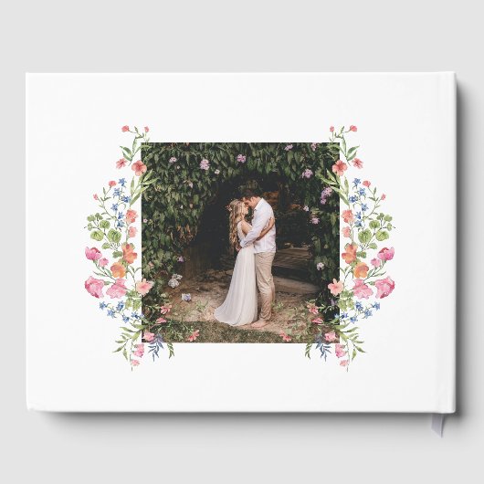 Livre D'or Mariage Fleur sauvage de jardin Whimsical (Verso)