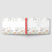 Livre D'or Mariage Fleur sauvage dynamique (Complet)