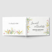 Livre D'or Mariage fleur sauvage Invités Réserver (Complet)