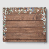 Livre D'or Mariage Fleur sauvage Rustic Wood Floral (Verso)