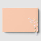 Livre D'or Mariage Fleur sauvage Sunny Apricot ID1023 (Verso)