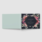 LIVRE D'OR MARIAGE FLEURAL À L'AQUARELLE BOURGUIGNONNE ROSE F (Complet)