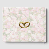 Livre D'or Mariage fleuri à bijoux d'or (Verso)