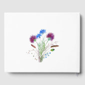 Livre D'or Mariage fleuri écossais de chardon (Verso)