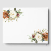 Livre D'or Mariage floral automne (Verso)