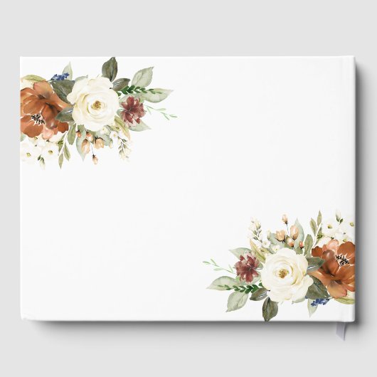 Livre D'or Mariage floral automne (Verso)