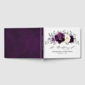 Livre D'or Mariage floral blanc blanc blanc blanc de prune d' (Complet)