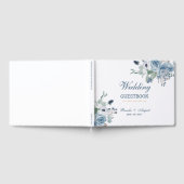 Livre D'or Mariage Floral Bleu (Complet)