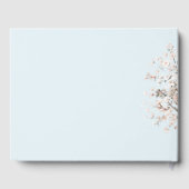 Livre D'or Mariage Floral Bleu (Verso)