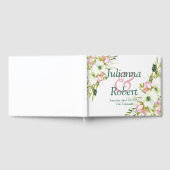 Livre D'or Mariage floral clair et blanc d'aquarelle (Complet)