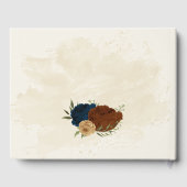 Livre D'or mariage floral de terre cuite (Verso)