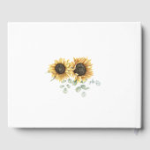 Livre D'or Mariage floral de tournesol (Verso)