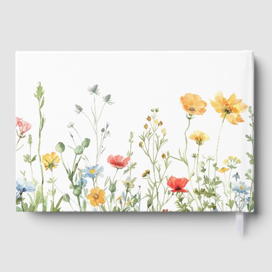 Livre D'or Mariage floral d'été Whimsical (Verso)