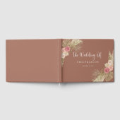 Livre D'or Mariage floral en terre cuite Boho (Complet)