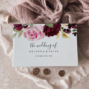 Livre D'or Mariage floral et botanique rustique