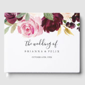 Livre D'or Mariage floral et botanique rustique (Recto)