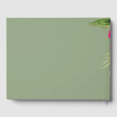 Livre D'or Mariage floral Fuchsia vert (Verso)