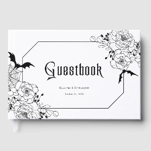 Livre D'or Mariage Floral Gothique Lunatique