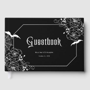 Livre D'or Mariage Floral Gothique Noir Humeur