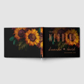 Livre D'or Mariage Floral Orange Brûlé (Complet)
