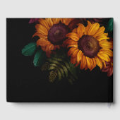 Livre D'or Mariage Floral Orange Brûlé (Verso)