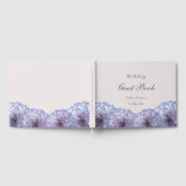 Livre D'or Mariage floral rose bleu foncé (Complet)