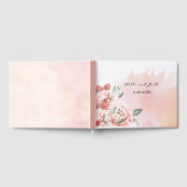 Livre D'or Mariage floral Rose de pêche romantique (Complet)