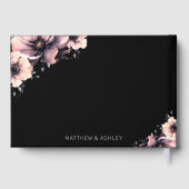 Livre D'or Mariage floral rose élégant moderne (Verso)