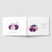 Livre D'or Mariage floral rose et violet (Complet)