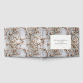 Livre D'or Mariage floral Rose gris (Complet)