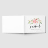 Livre D'or Mariage floral rose pâle (Complet)