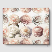 Livre D'or Mariage floral rose rose pâle (Verso)