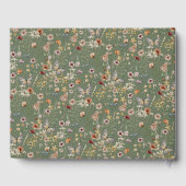 Livre D'or Mariage floral Sage Boho (Verso)