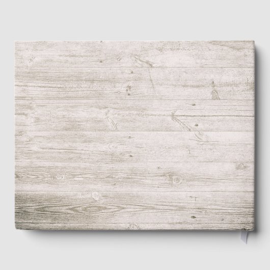 Livre d'or mariage Floral String Lights Rustic Woo (Verso)