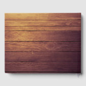 Livre d'or mariage Floral String Lights Wood Lace (Verso)