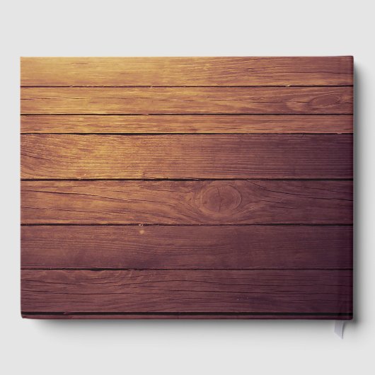 Livre d'or mariage Floral String Lights Wood Lace (Verso)