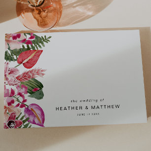 Livre D'or Mariage Floral Tropical