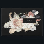 Livre D'or Mariage floral Tropical Pampas noir Premium<br><div class="desc">Floral Pampas Grass Tropical Jungle Mariage Livre d'hôtes. Cela fera partie de la suite. #pampasgrass #jungleMariage #jungleinvitation #coralmariage #weddingmenu #désertons #lasvegasMariage #terracottamariage #peachmariage #pampasweddmenu #pampas #terracotta #corail #peach #naturalmariage #driedgrass #driedpampas #wabisabimariage #nature #mariage</div>