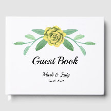 Livre d'or Mariage Foliage Jaune