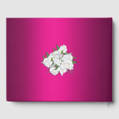Livre D'or Mariage Fuchsia rose et blanc (Verso)