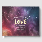 Livre d'or mariage Galaxy Star Nebula Constellatio (Recto)