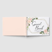 Livre D'or Mariage géométrique rose flush or (Complet)