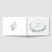 Livre D'or Mariage géométrique Silver Sage Eucalyptus (Complet)
