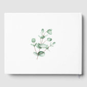 Livre D'or Mariage géométrique Silver Sage Eucalyptus (Verso)