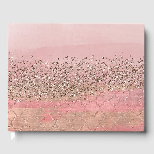 Livre D'or Mariage Glam Princesse Marocaine Rose (Recto)