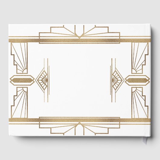 Livre D'or Mariage Glam White Roaring 20's Gatsby 1920 (Verso)