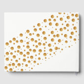 Livre D'or Mariage Gold Champagne Bubbles (Verso)