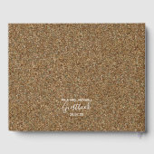 Livre d'or mariage | Gold Parties scintillant Chic (Verso)