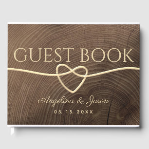 Livre D'or Mariage Gold Wood